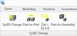PTC Creo Modeling SysID editieren