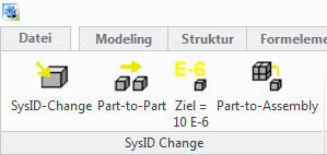 PTC Creo Modeling SysID editieren